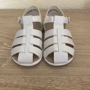 NWOT White Shimmer Sandals